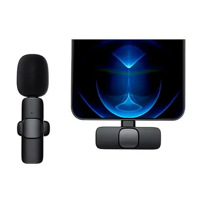 Microfone De Lapela Countertech, Sem Fio, Type-C E Lightning, Para Smartphone Android E Ios — foto 3