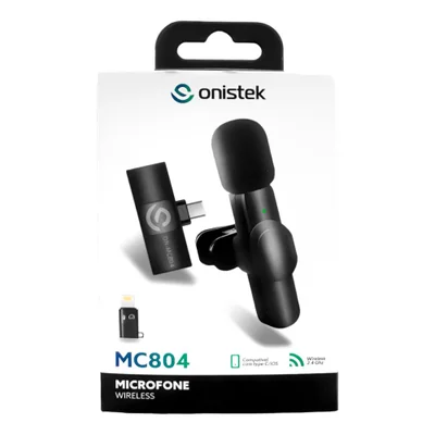 Microfone De Lapela Countertech, Sem Fio, Type-C E Lightning, Para Smartphone Android E Ios — foto 4