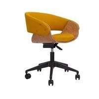 Hanna, cadeira com encosto baixo fabricada com estilo industrial para compor um ambiente irreverente e moderno para seu escritório.Suas curvas proporc
