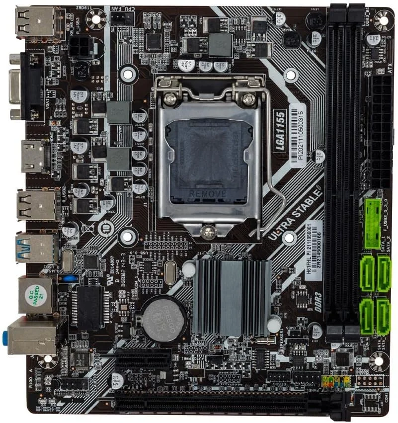 Kit Upgrade Intel I5 Terceira + Placa Mãe H61 + RAM 8GB DDR3 + SSD 120GB