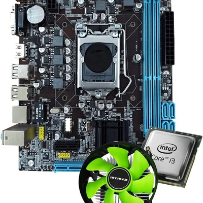 Kit Upgrade Intel I3 Segunda + Placa Mãe H61 + RAM 8GB DDR3 + Cooler