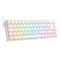 Teclado Mecânico Gamer Redragon Castor RGB, Switch Marrom, ABNT2 - K631w-Rgb