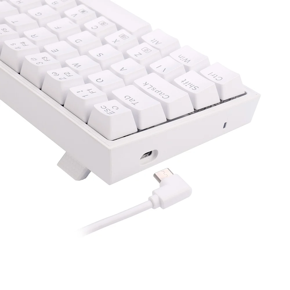 Teclado Mecânico Gamer Redragon Castor RGB, Switch Marrom, ABNT2 - K631w-Rgb