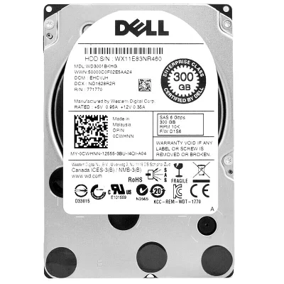 Hd Dell Sas 300GB, 10k 2.5 0cwhnn Cwhnn Wd3001bkhg-18d22v0