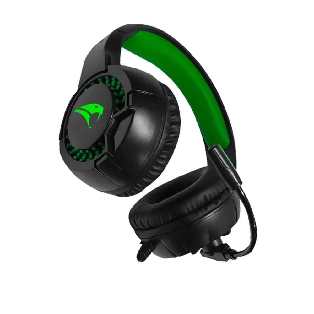 Imagem 4 de 4 do produto Headset Gamer Viper Pro Python LED, USB, Microfone Omnidirecional, Preto – V1415 Hspython615
