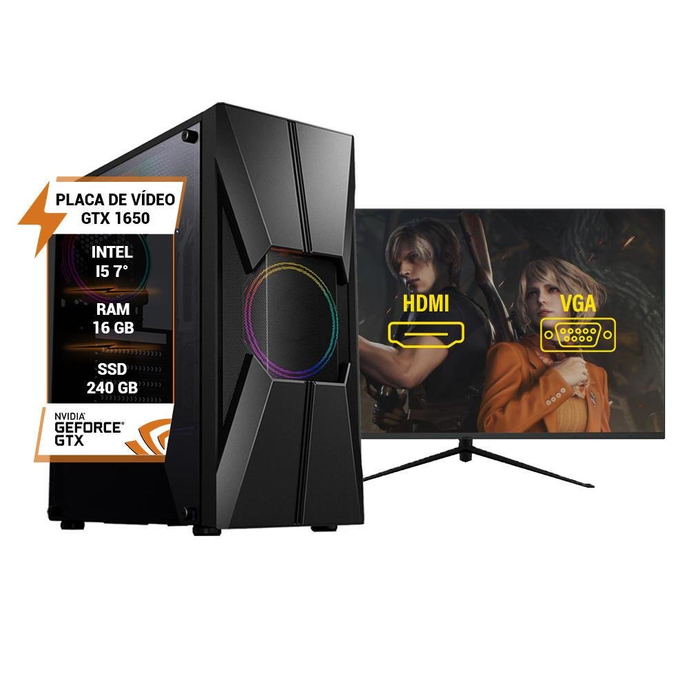 PC Gamer Intel Core I5 7 Gtx 1650 Memória 16GB