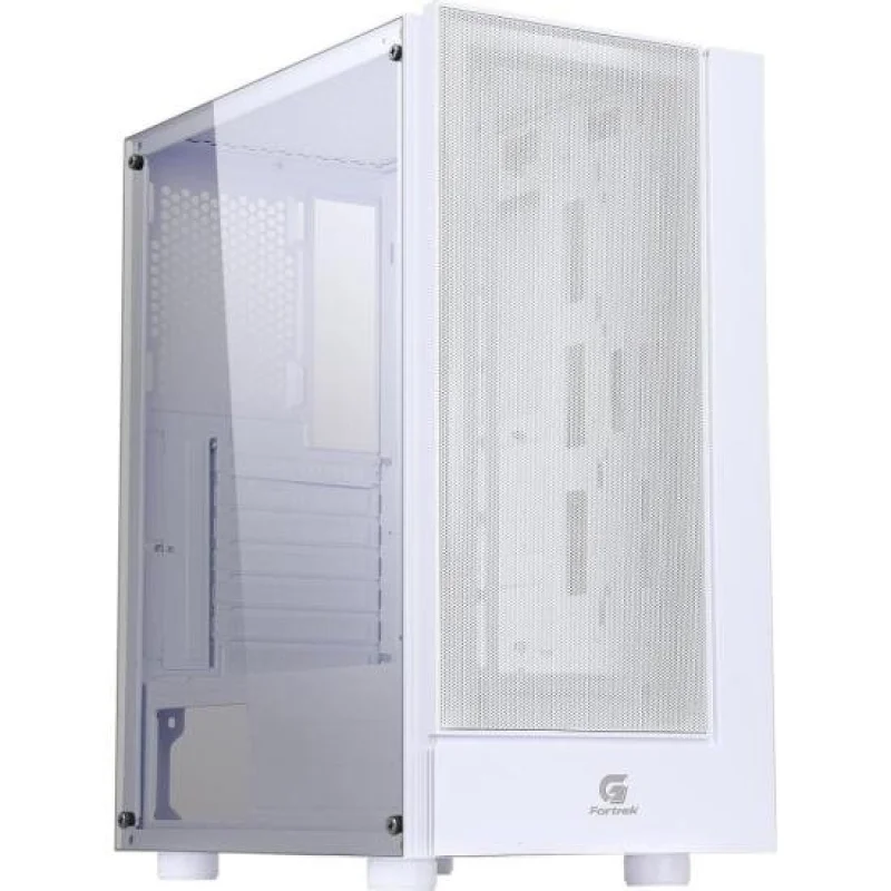 Imagem 3 de 5 do produto Gabinete Gamer Fortrek Cruiser, Lateral Em Acrílico, Com 3 Coolers RGB, Branco - 80257