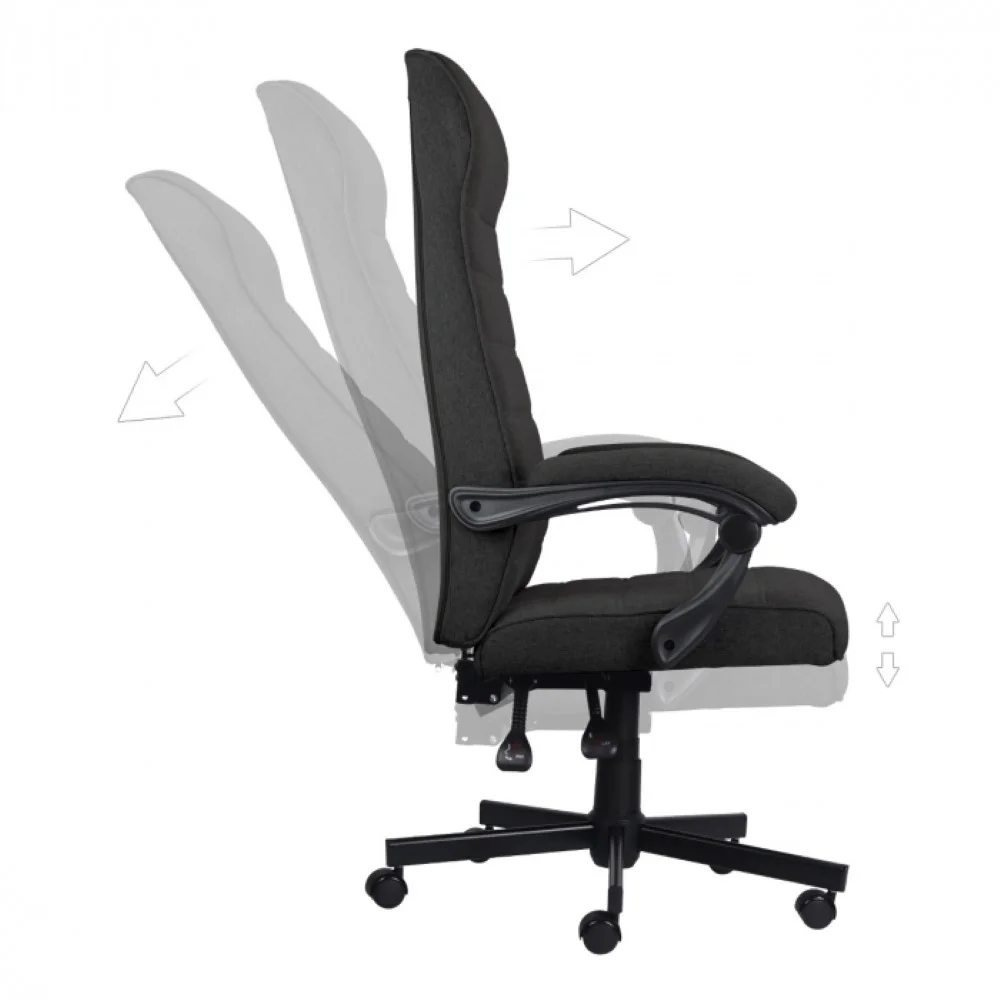 Imagem 2 de 5 do produto Cadeira de Escritório Pcyes Magnus, Reclinável, Ajustável, 120Kg, Preta - Pceemagpt