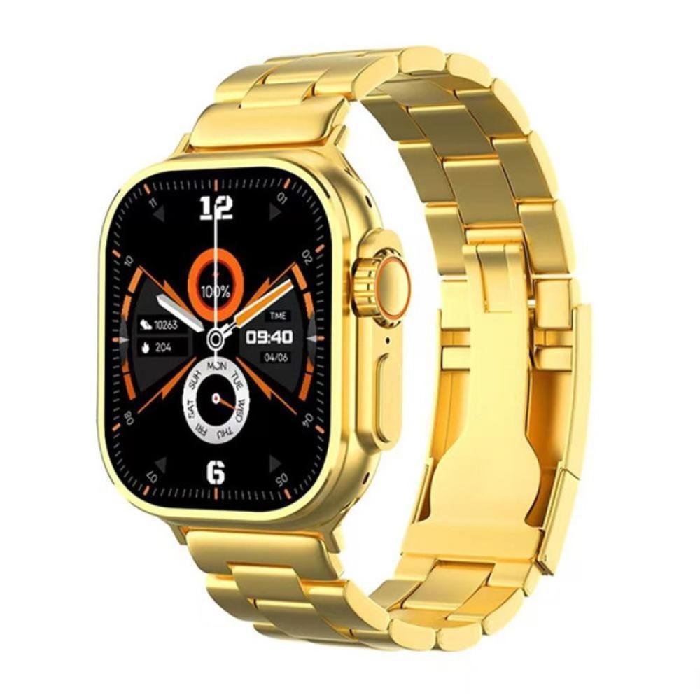 Smartwatch Ultra 9 Gold 24k Dourado KaBuM