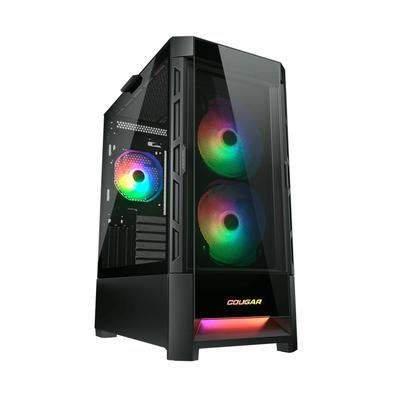 Gabinete Gamer Cougar Duoface RGB, Mid Tower, Vidro Temperado, Preto - 385zd10.0001