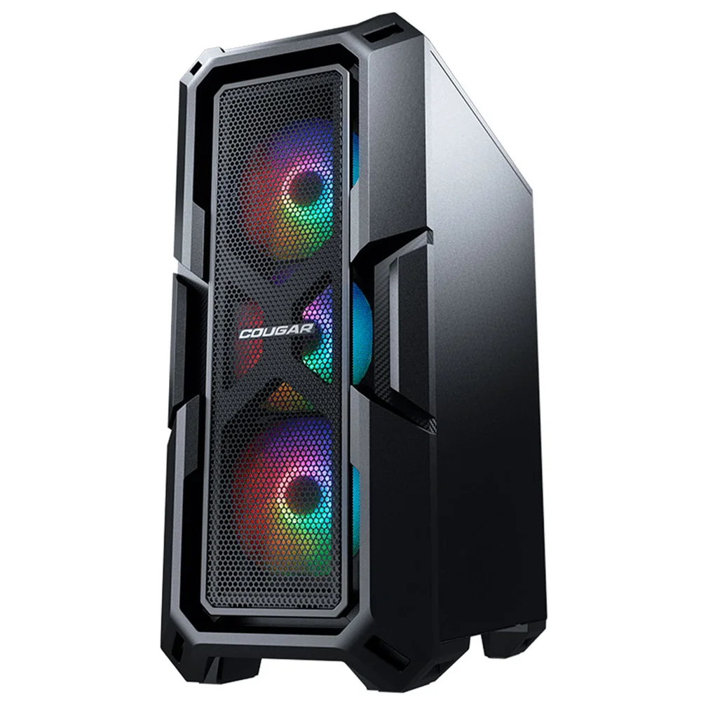 Imagem 2 de 5 do produto Gabinete Gamer Cougar Mx440 Mesh RGB, Mid Tower, Vidro Temperado, 3x Fans RGB, Preto - 3856c10.0007