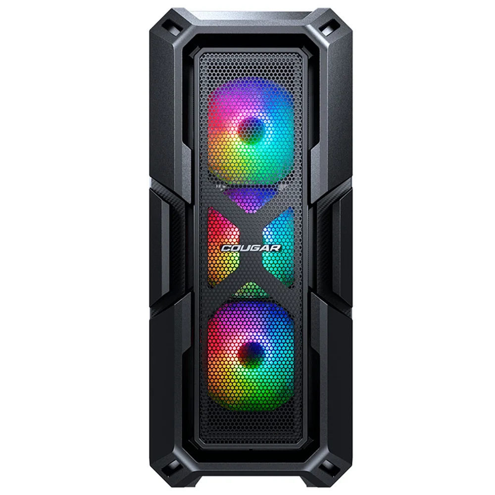 Imagem 3 de 5 do produto Gabinete Gamer Cougar Mx440 Mesh RGB, Mid Tower, Vidro Temperado, 3x Fans RGB, Preto - 3856c10.0007