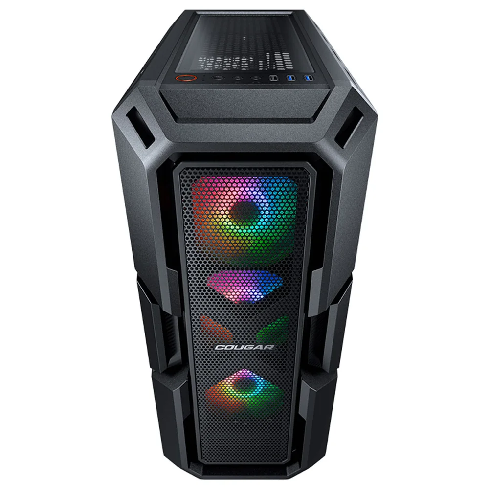 Imagem 4 de 5 do produto Gabinete Gamer Cougar Mx440 Mesh RGB, Mid Tower, Vidro Temperado, 3x Fans RGB, Preto - 3856c10.0007