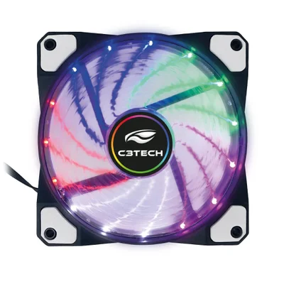 Cooler Fan  C3tech,Com Led 120mm, F9-l110m, Multicores Gaming