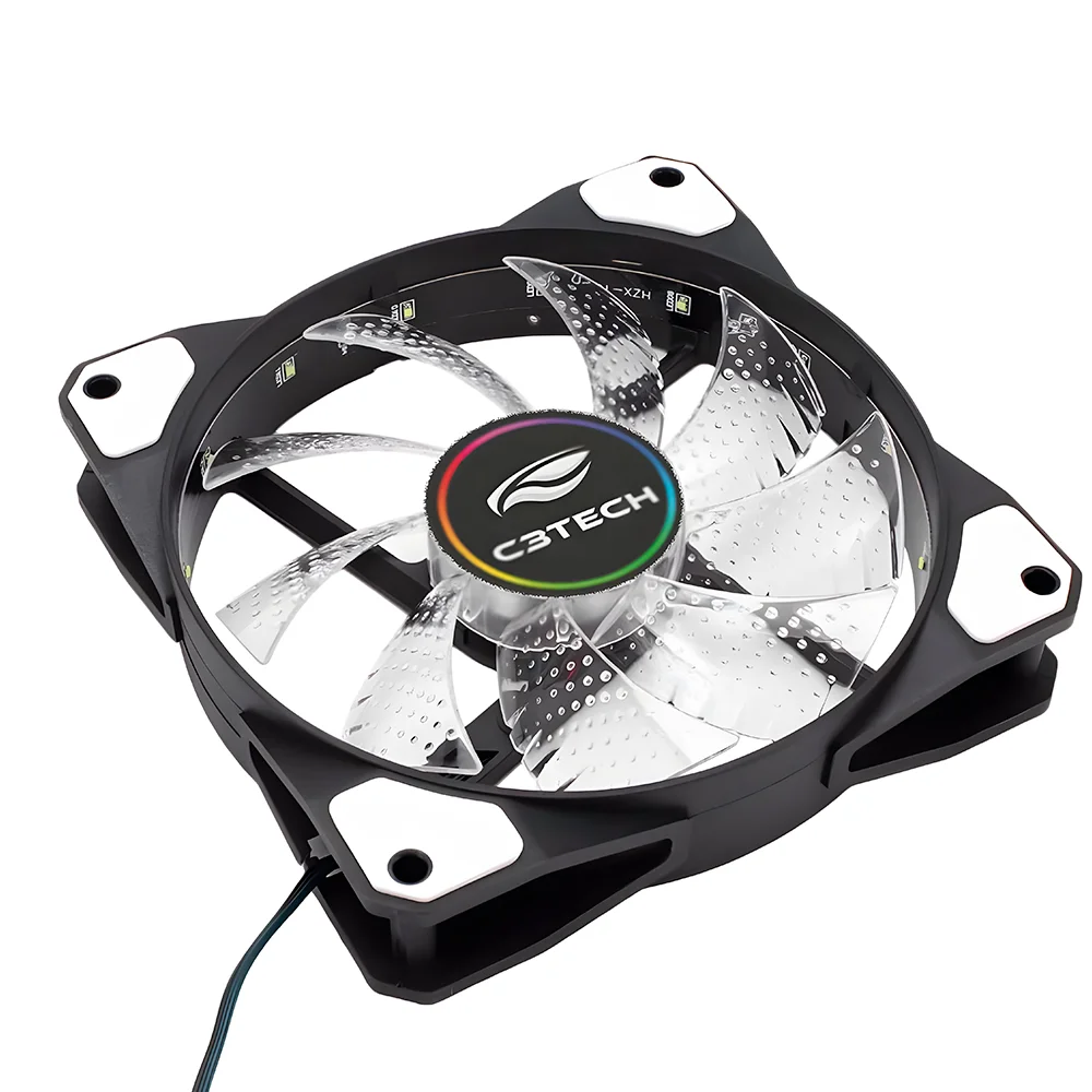 Cooler Fan  C3tech,Com Led 120mm, F9-l110m, Multicores Gaming 8