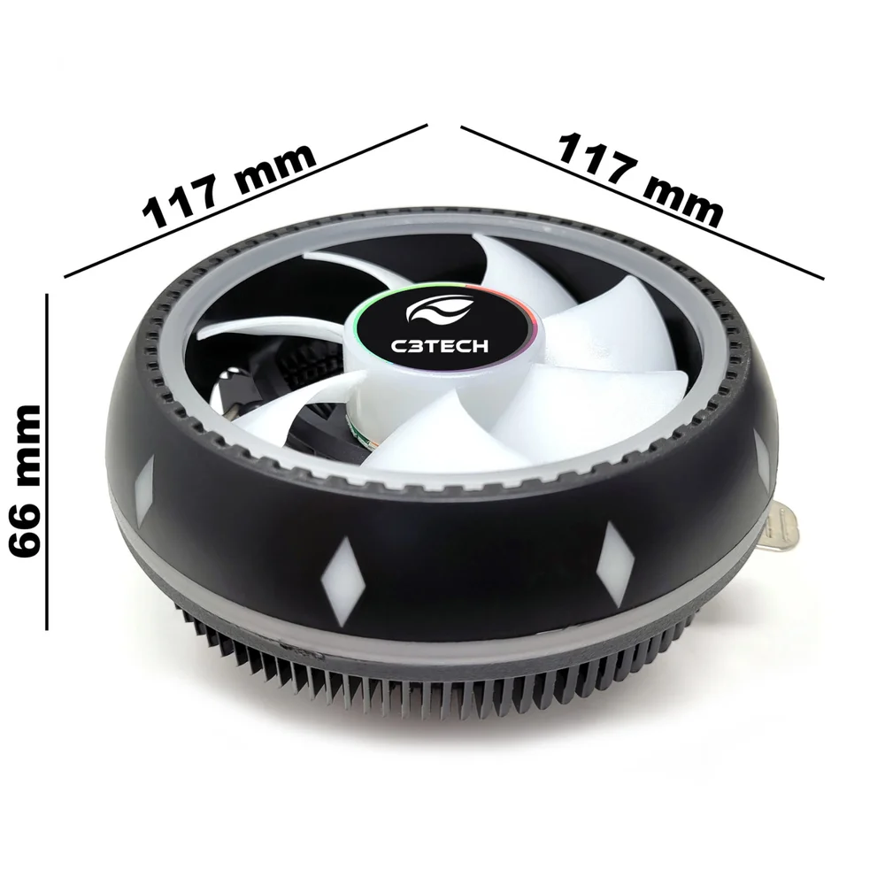 Cooler Fan C3tech Gaming,Para Cpu - FC-l20 RGB 7
