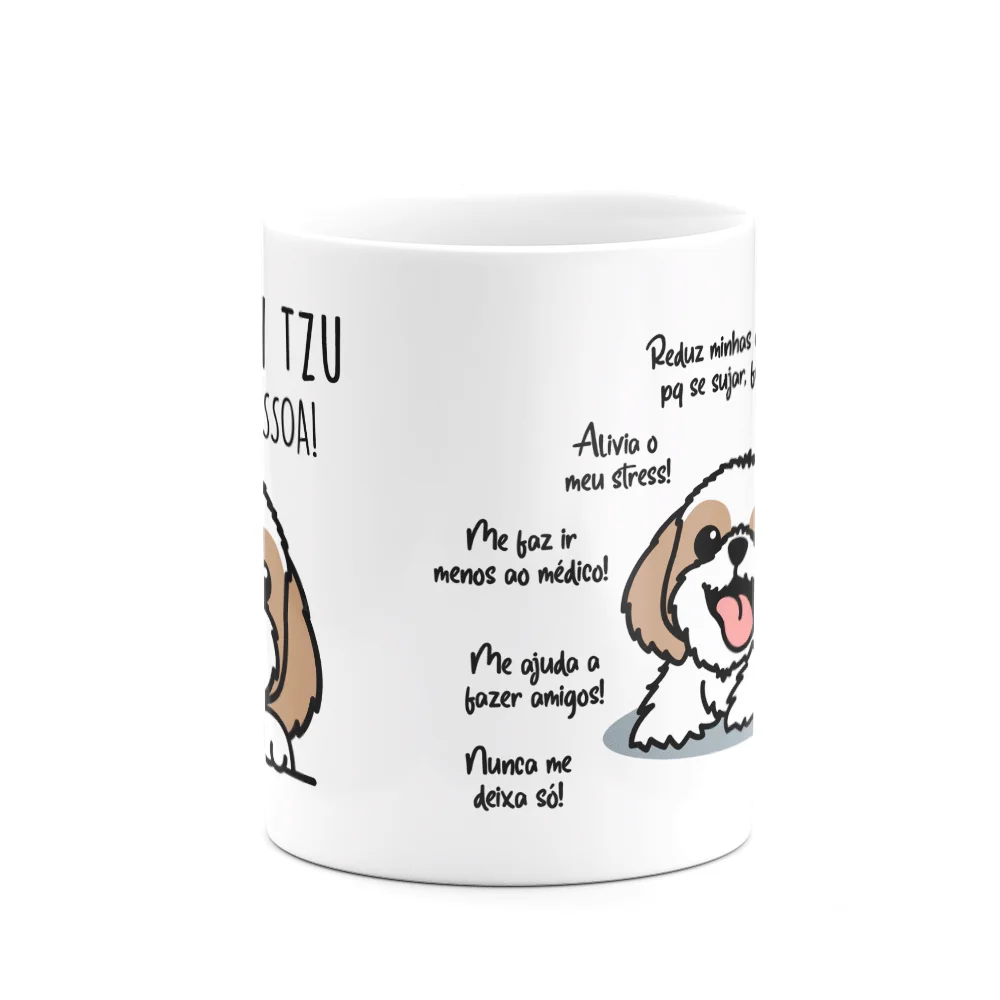 Imagem 2 de 3 do produto Caneca Dog - Meu Shih Tzu, Melhor Pessoa!