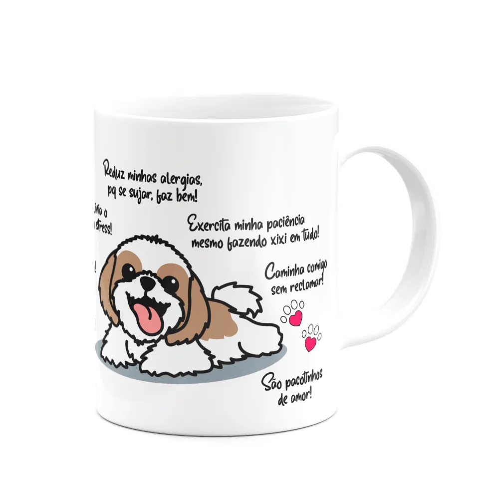 Imagem 3 de 3 do produto Caneca Dog - Meu Shih Tzu, Melhor Pessoa!