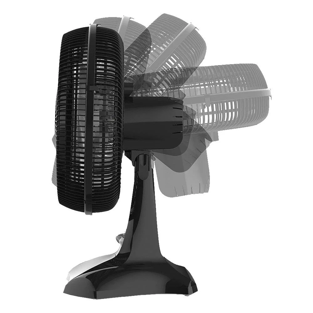 Imagem 3 de 5 do produto Ventilador de Mesa Britania, 40cm, 6 Pás, 150w, 110v, Preto -  Bvt400