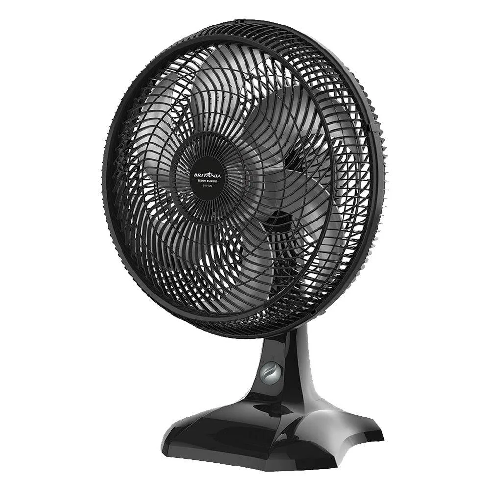 Imagem 4 de 5 do produto Ventilador de Mesa Britania, 40cm, 6 Pás, 150w, 110v, Preto -  Bvt400