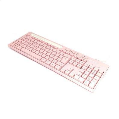 Teclado Mbtech Mb4448, Multimídia USB, Pink, Smart Support Kx