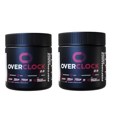 Combo 2x Energético Gamer Overclock 2.0, Mais Performance Mental Foco E Concentração, 60 Doses -  Frutas Vermelhas