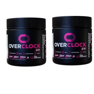 Combo 2x Energético Gamer Overclock 2.0, Mais Performance Mental Foco E Concentração, 60 Doses