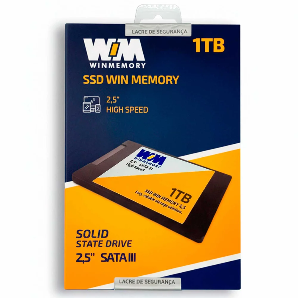 Imagem 2 de 5 do produto SSD Winmemory 1tb, Sata3 2.5 7mm - Swr001t