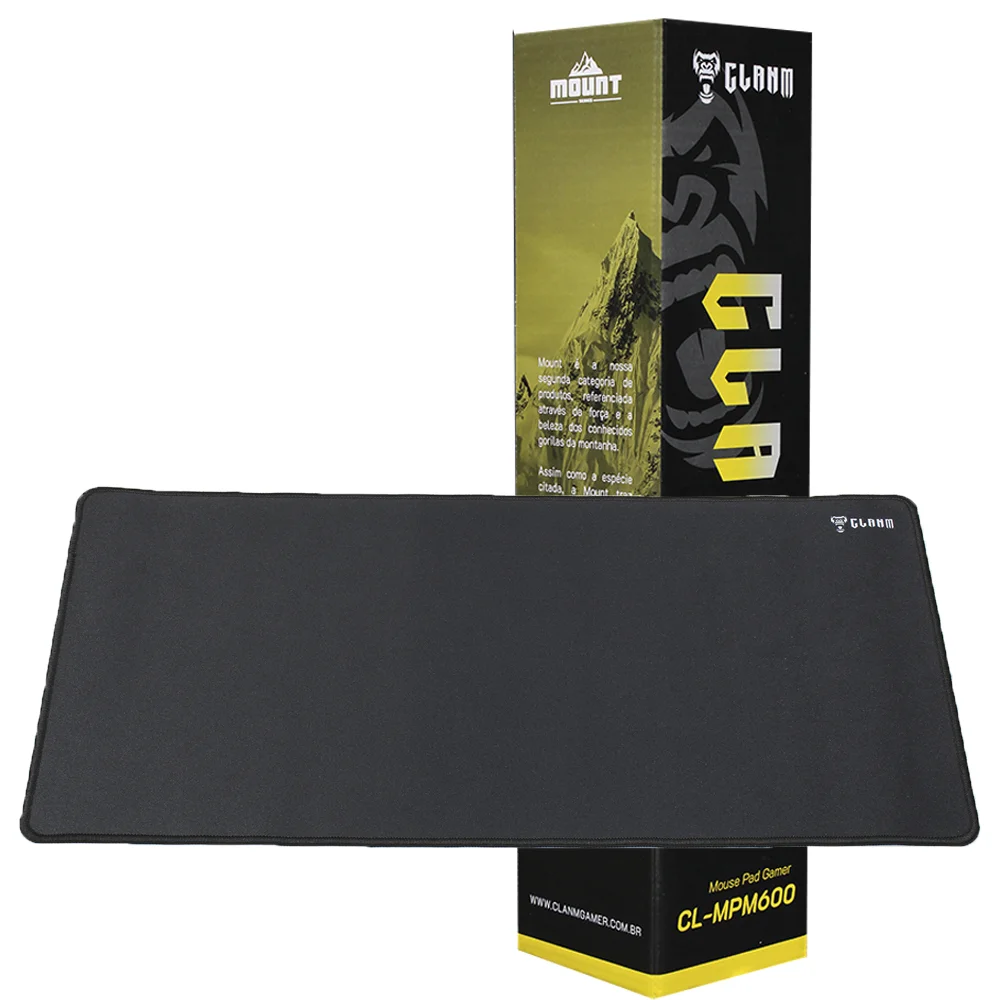 Mouse Pad Gamer, Preto, Mpm600 60x30cm - Clanm Mouse Pad Gamer, Preto, Mpm600 60x30cm - Clanm