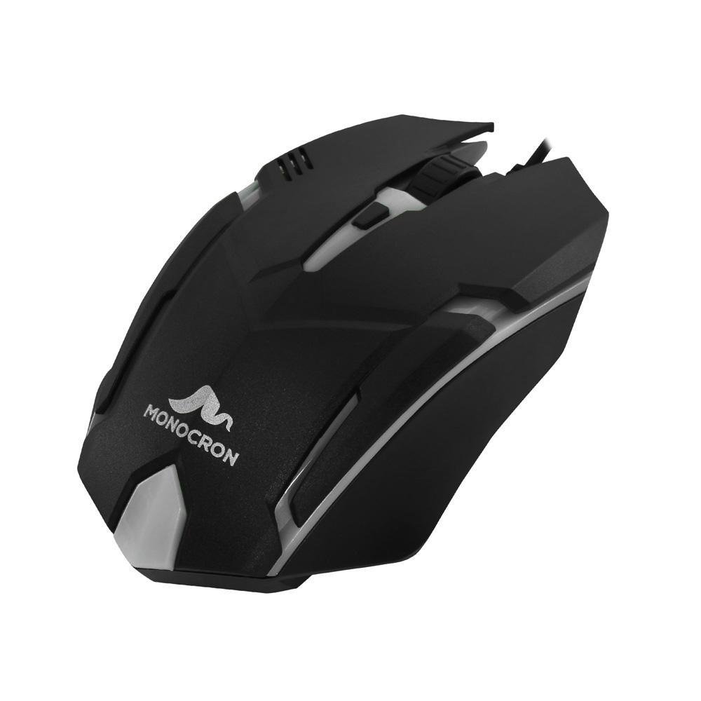 Mouse Gamer Mn809d, Preto 1.5m/dpi 1000, Monocron