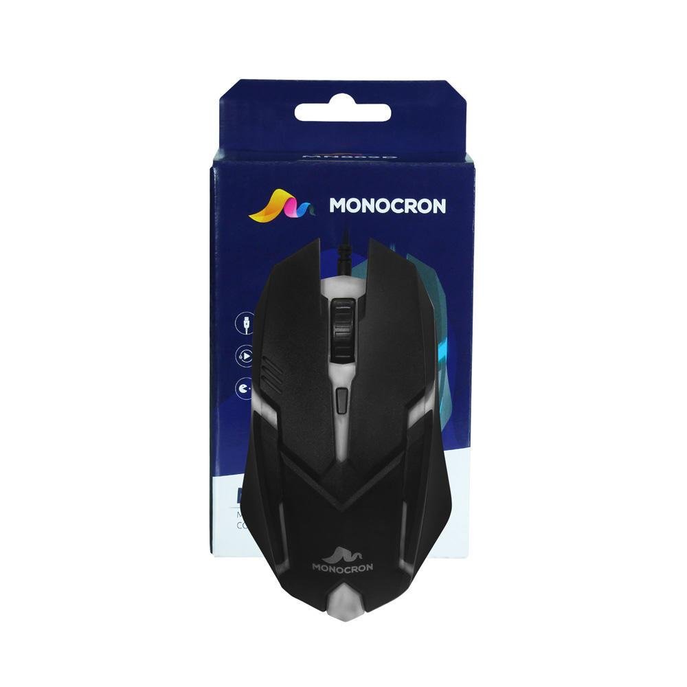 Mouse Gamer Mn809d, Preto 1.5m/dpi 1000, Monocron