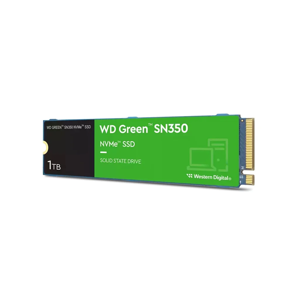 Imagem 3 de 5 do produto SSD WD Sn350 1TB M.2 Nvme PCie, Leitura 2400MB/s E Gravação 1850MB/s - Wds100t2g0c