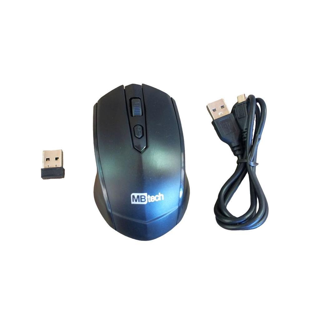 Imagem 4 de 5 do produto Mouse Óptico M-nine, Sem Fio, Recarregáve,l Wireless - Mb4326