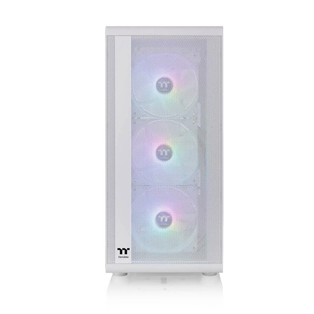 Imagem 3 de 5 do produto Gabinete Gamer Tt S200 TG, Mid Tower, Com Fonte 650W, ARGB, Branco Neve - Ca-3x2-65m6wz-00