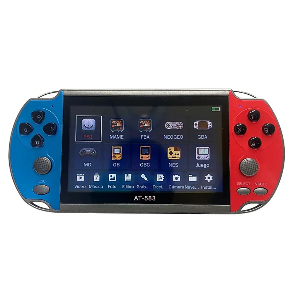 Imagem 5 de 5 do produto Mini Game Portátil Altomex At-583, Azul E Vermelho, 7000 Jogos