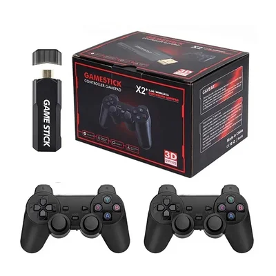 Game Stick Retro X2, 64GB, 35000 Jogos + 2 Controles Sem Fio