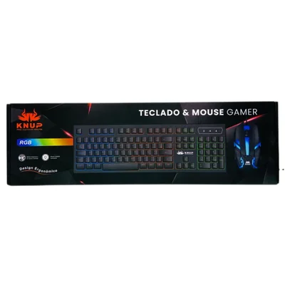Teclado Multimídia Gamer Knup, Com Fio, Computador E Notebook