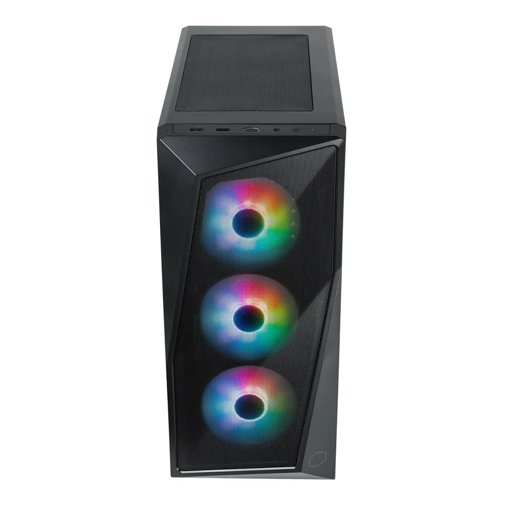 Imagem 2 de 5 do produto Gabinete Cooler Master Cmp 520, Lateral De Vidro,3 Fans Led Argb,Preto - Cp520-kgnn-s00