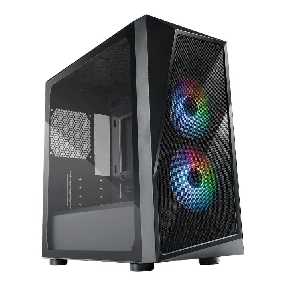 Gabinete Cooler Master Cmp 320, Lateral De Vidro, 2 Fans Argb De 120 Mm, Preto - Cp320-kgnn-s00