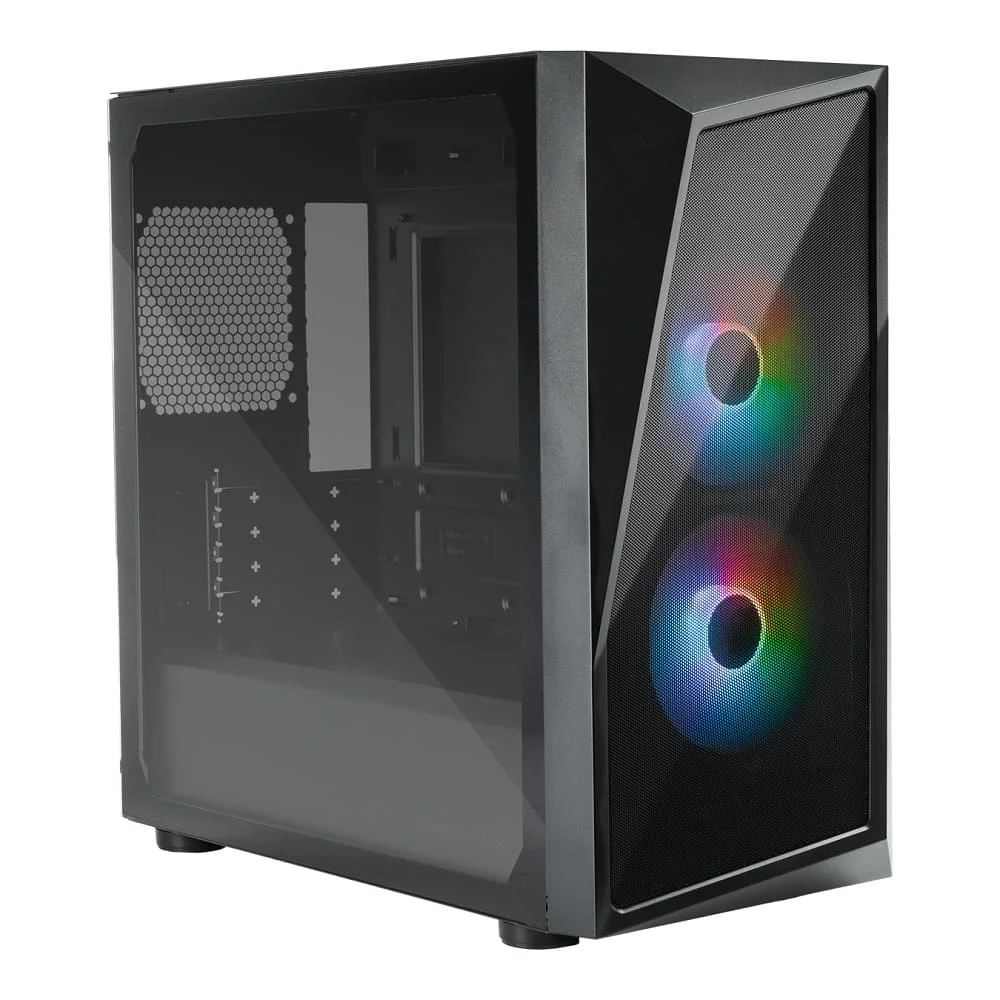 Imagem 3 de 5 do produto Gabinete Cooler Master Cmp 320, Lateral De Vidro, 2 Fans Argb De 120 Mm, Preto - Cp320-kgnn-s00