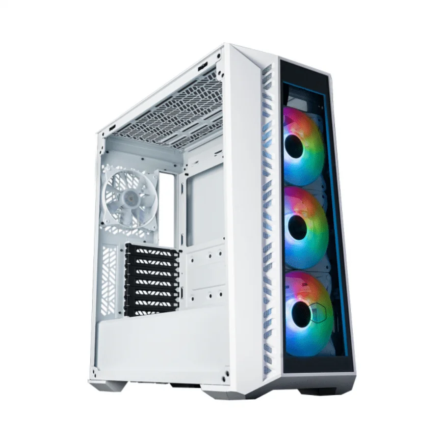 Gabinete Cooler Master Masterbox 520, Lateral Vidro,3 Fans Argb 120mm - Mb520-wgnn-s01