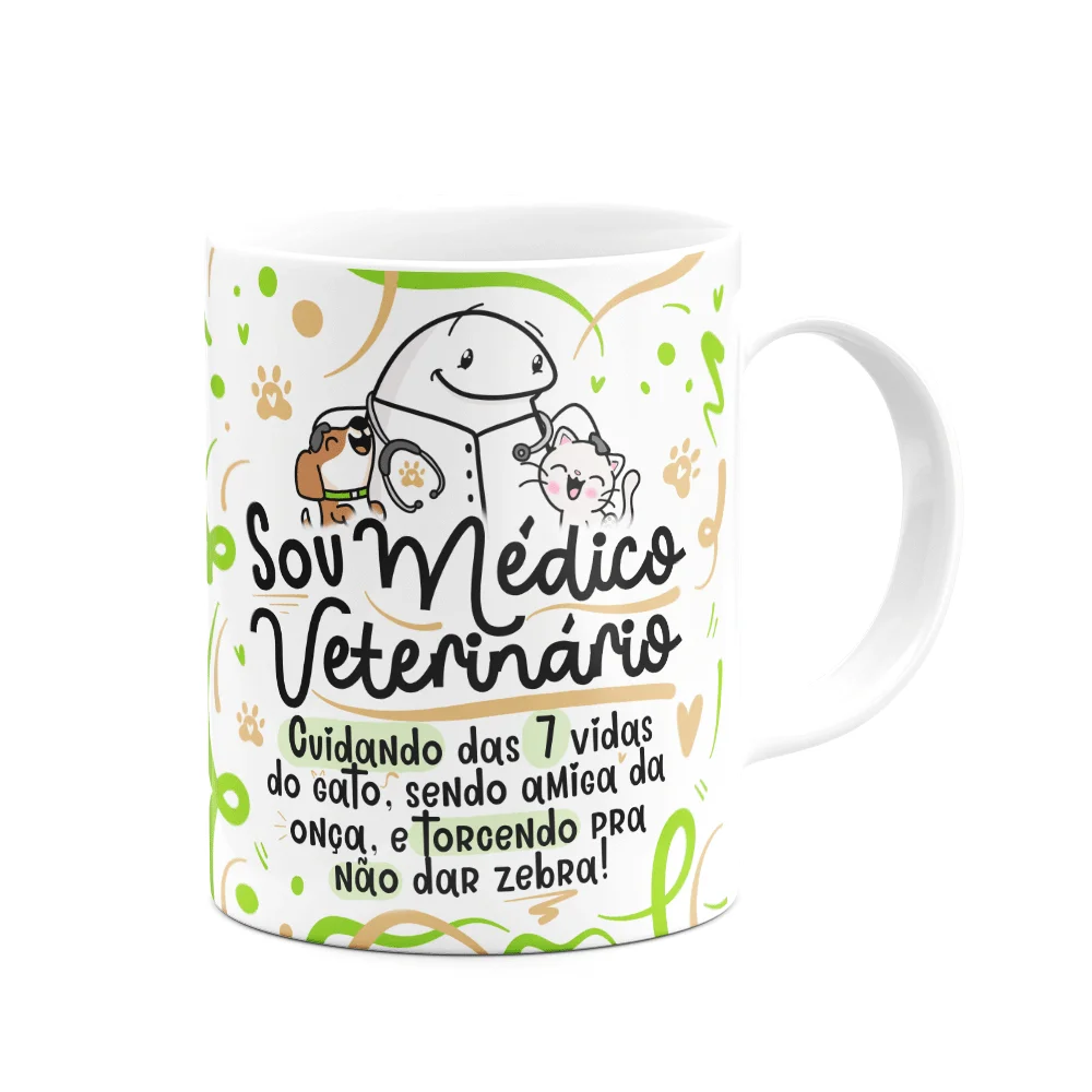 Imagem 3 de 3 do produto Caneca Flork Profissões - Sou Médico Veterinário