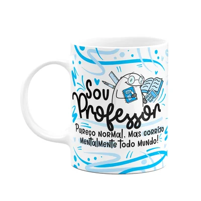 Caneca Flork Profissões - Sou Professor