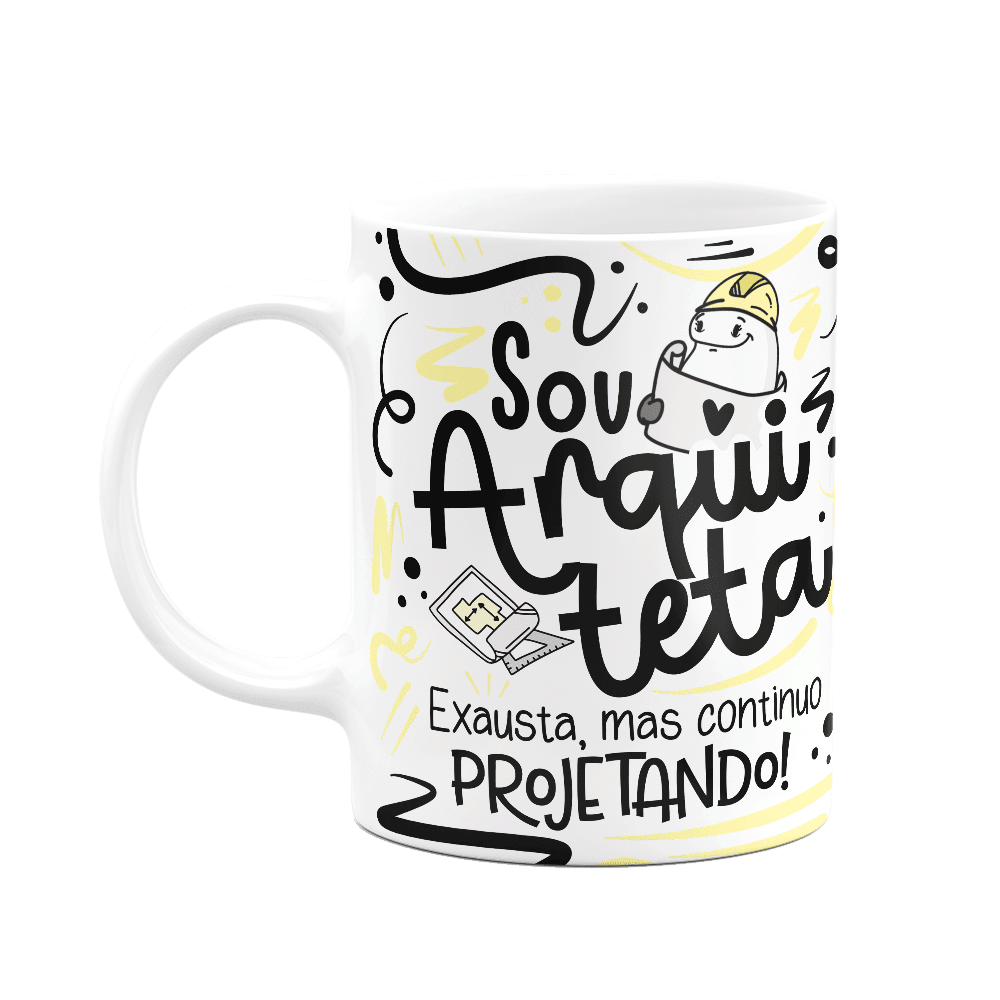 Caneca Flork Profiss Es Sou Arquiteta Kabum