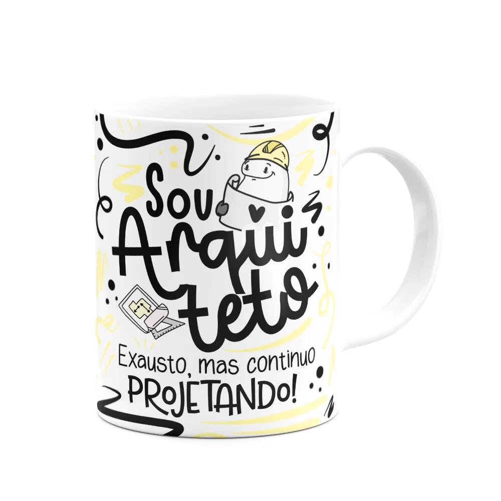 Imagem 3 de 3 do produto Caneca Flork Profissões - Sou Arquiteto - Branca