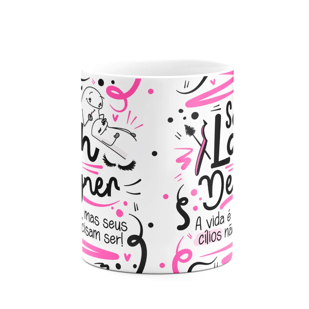 Imagem 2 de 3 do produto Caneca Flork Profissões, Sou Lash Designer