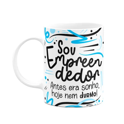 Caneca Profissões, Sou Empreendedor - Branca