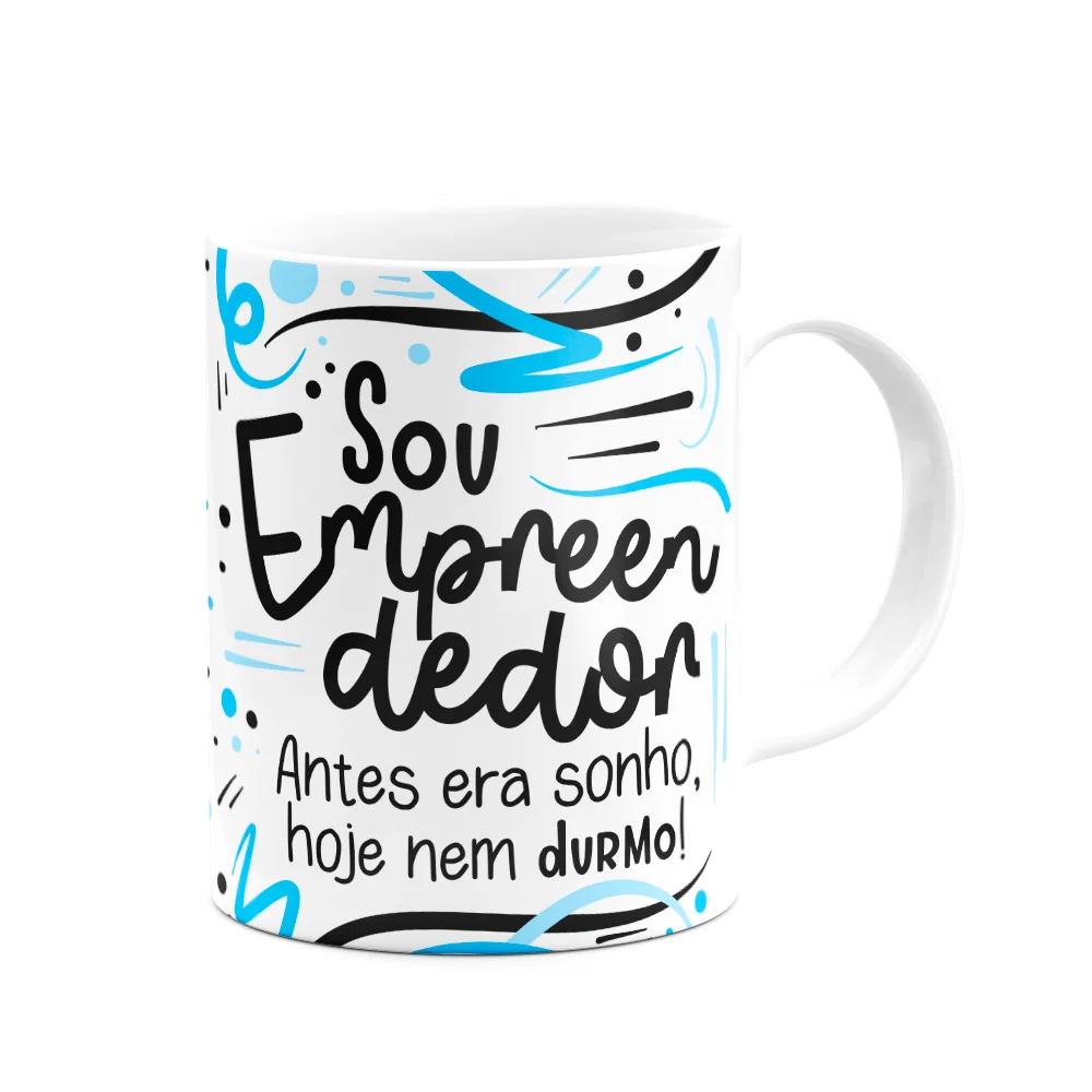 Imagem 3 de 3 do produto Caneca Profissões, Sou Empreendedor - Branca
