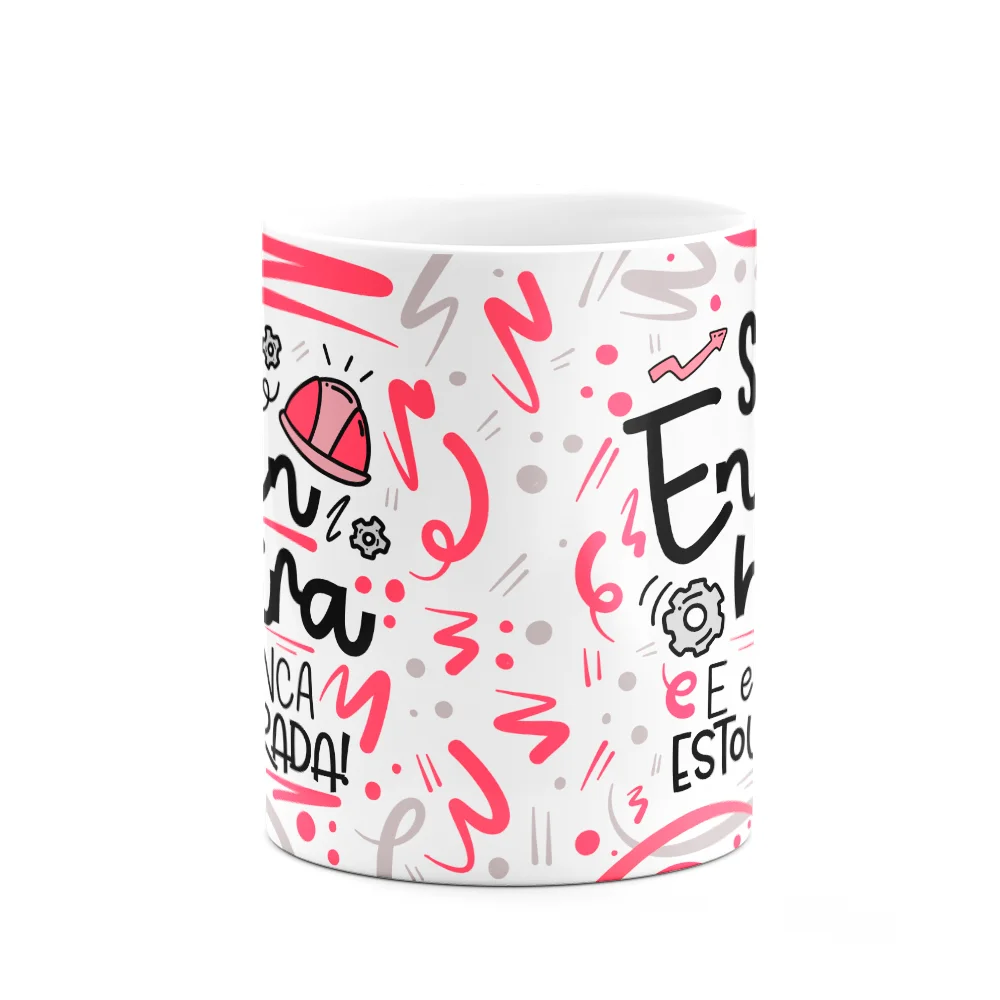 Imagem 2 de 3 do produto Caneca Profissões, Sou Engenheira - Branca