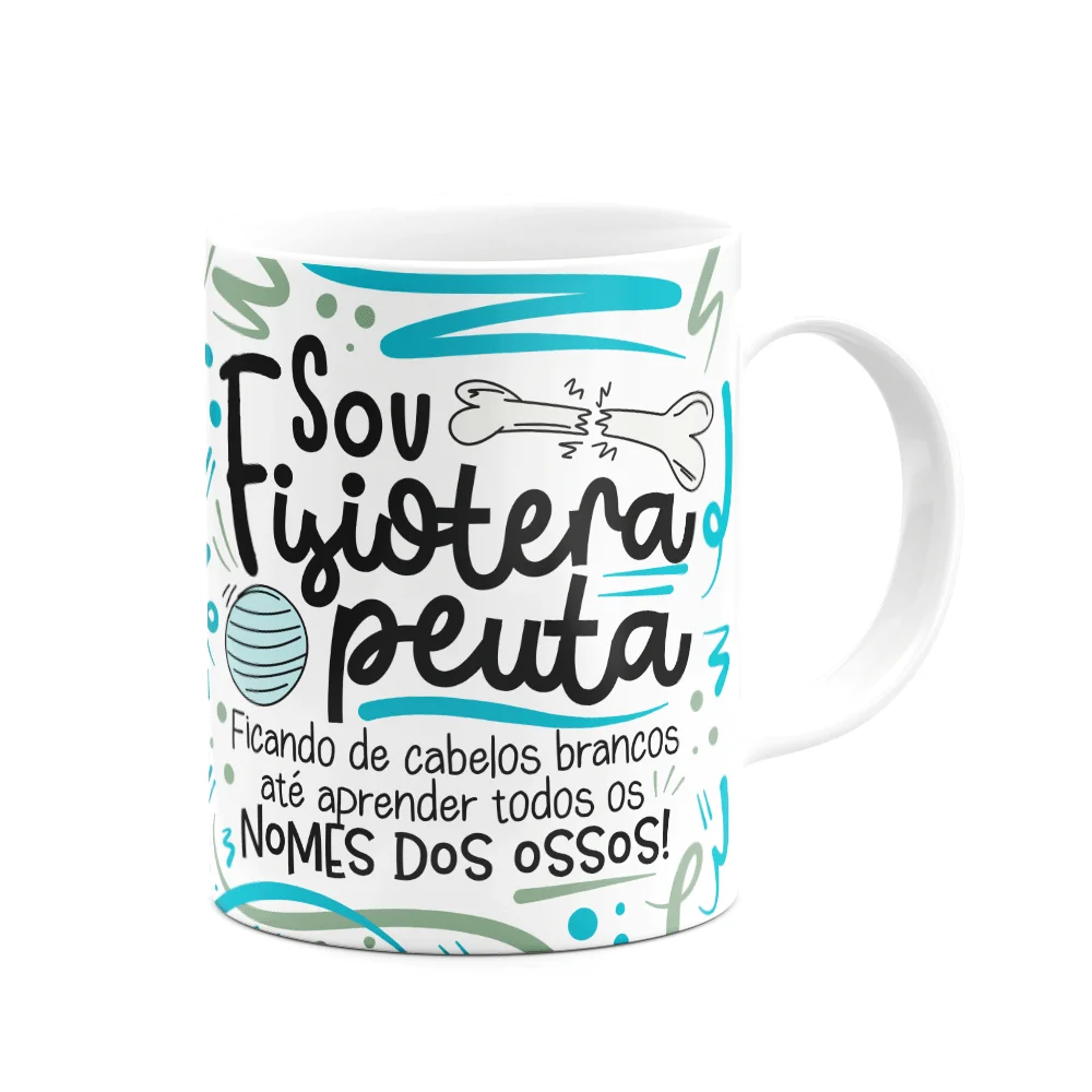 Imagem 3 de 3 do produto Caneca Profissões, Sou Fisioterapeuta - Branca